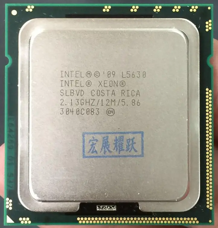 ПК компьютер процессор Intel Xeon L5630 (кэш память 12M 2 13 ГГц 5 86 ГТ/с QPI) LGA1366 настольный 100%