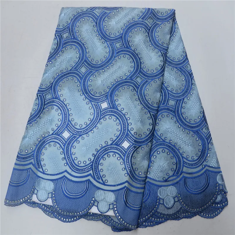 Stylish Women Party Clothing High Quality African Swiss Voile Lace In Switzerland Fabric With Stones Best Selling PSA195-2 | Дом и сад