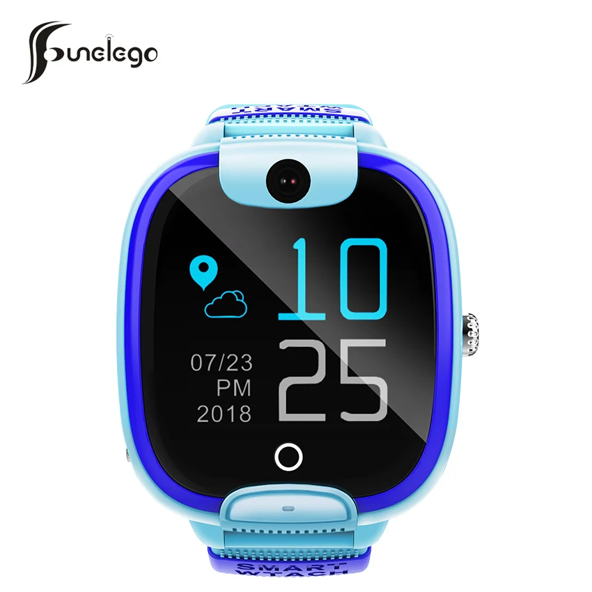 Детские Водонепроницаемые Смарт часы с GPS трекером и сенсорным