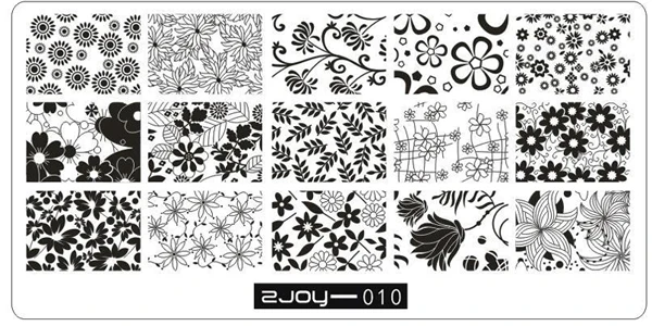 2joy010 1 ШТ. Новое Поступление Konad Дизайн Печать Изображения Пластина Штамповка Ногтей DIY Плиты Изображения Шаблона трафареты - Цвет: 2joy010
