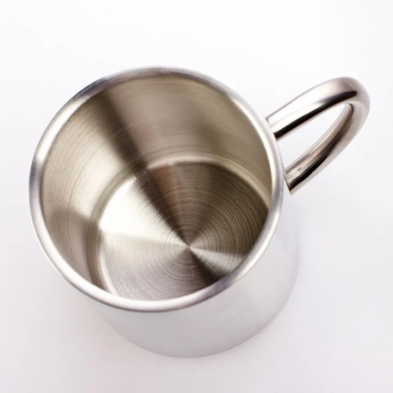 Кружка для кофе Эспрессо из нержавеющей стали 304 однотонная кофейная чашка воды |