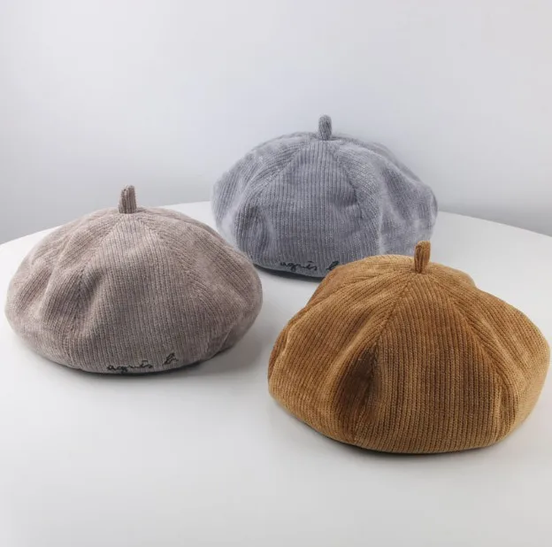New 2018 Baby Hat for Girls Vintage Autumn Winter Cap Kids Adjustable Infant Girl Beret Accessories 1 PC | Детская одежда и обувь