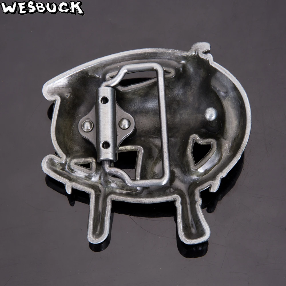 WesBuck бренд Подковы и седло металлические пряжки ремня для мужские Юнисекс Western