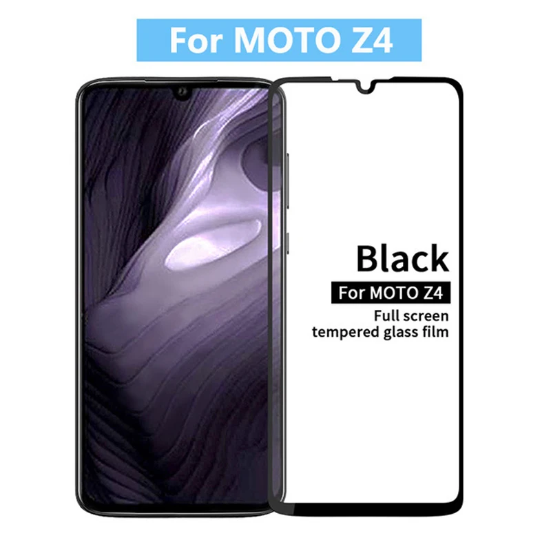 3D закаленное стекло для Motorola Moto Z4 полное покрытие 9H Защитная пленка экрана