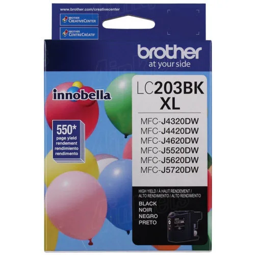 Новые длинные набор чернил для заправки картриджа LC203 BROTHER MFC J4320DW J4420DW J4620DW J5520DW