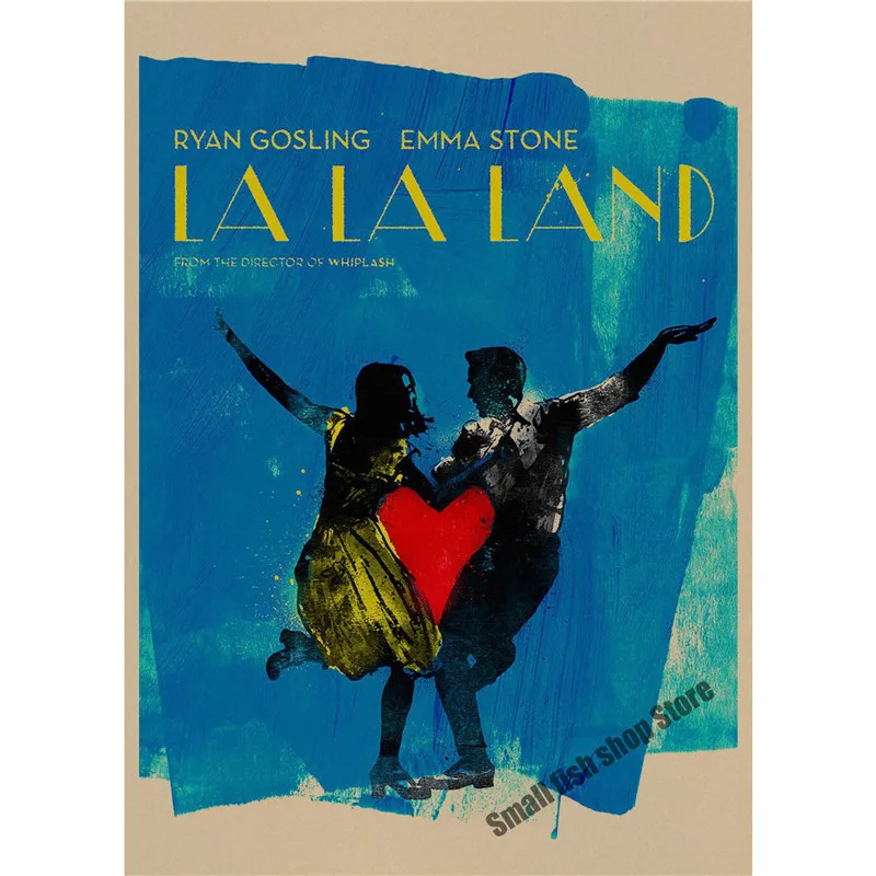LA LAND Ретро плакат, крафт-бумага, бумага для бара, кафе, домашний декор, настенная роспись - Цвет: Зеленый