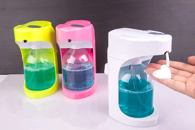 

QINK 500ML Automatic Soap Dispenser Tattoo Tool Clearer Blue-green Algae Blister Bottle Box Touchless Sanitizer Wall-mounted