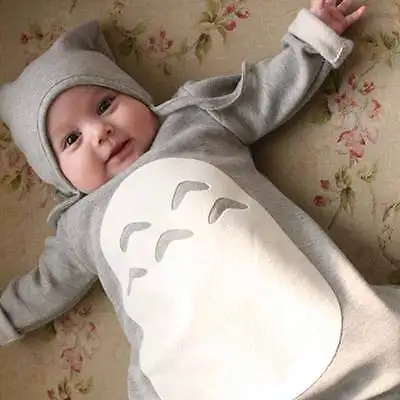 Коллекция 2016 года теплый комбинезон для малышей мальчиков и девочек Totoro с