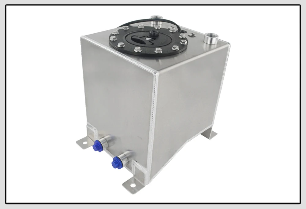 WLR RACING-10L алюминиевый топливный расширительный бак, зеркальный блеск топливных элементов с пеной внутри/датчик WLR-TK38