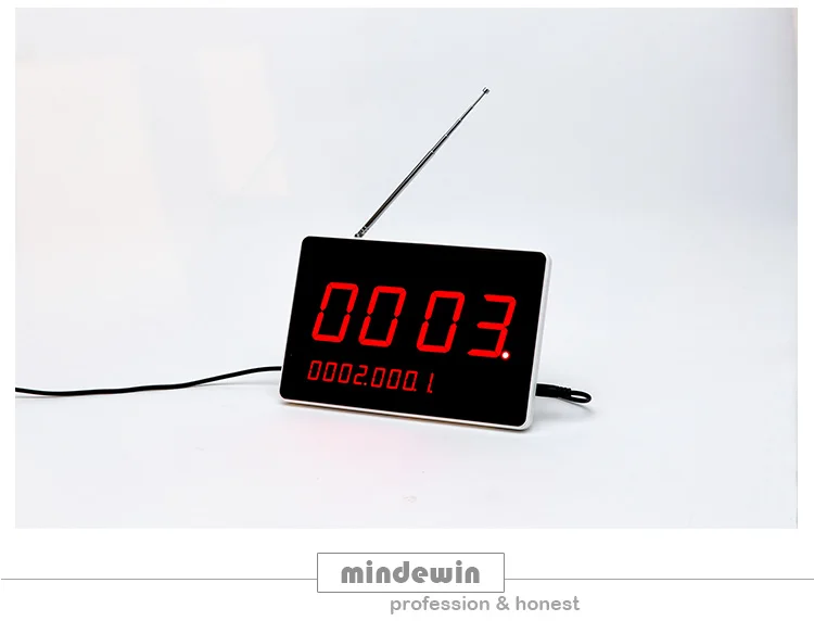 Mindewin электронный ресторанный Настольный номер светодиодный дисплей Беспроводная очередь система управления приемник дисплей