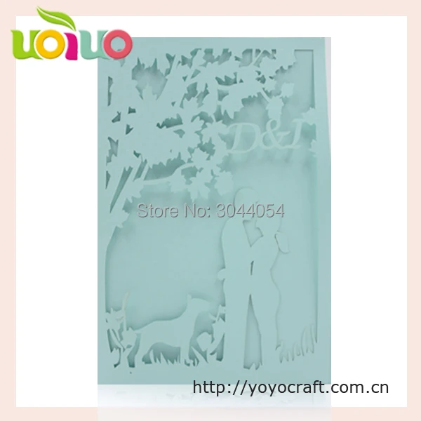 

Discount luxury light blue favorate hindu wedding card design good quality letterpress invitations for wedding and party