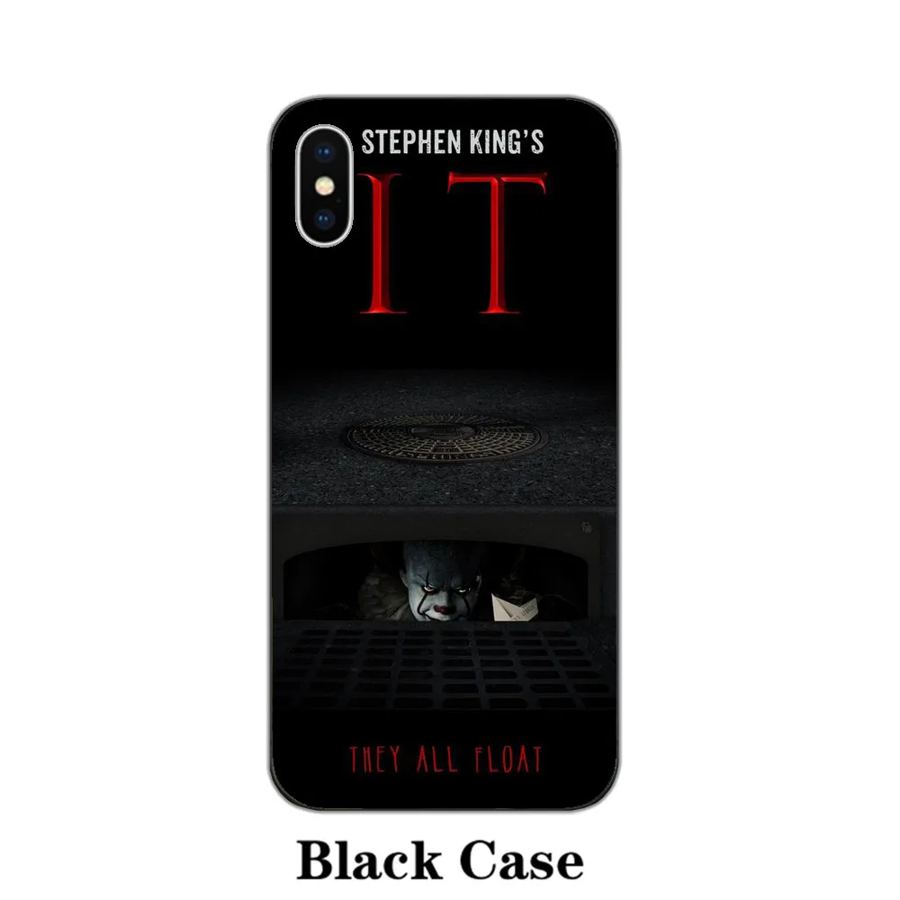 Pennywise клоун поплавок прозрачный черный мягкий чехол для телефона Apple iphone X XS Max XR 8