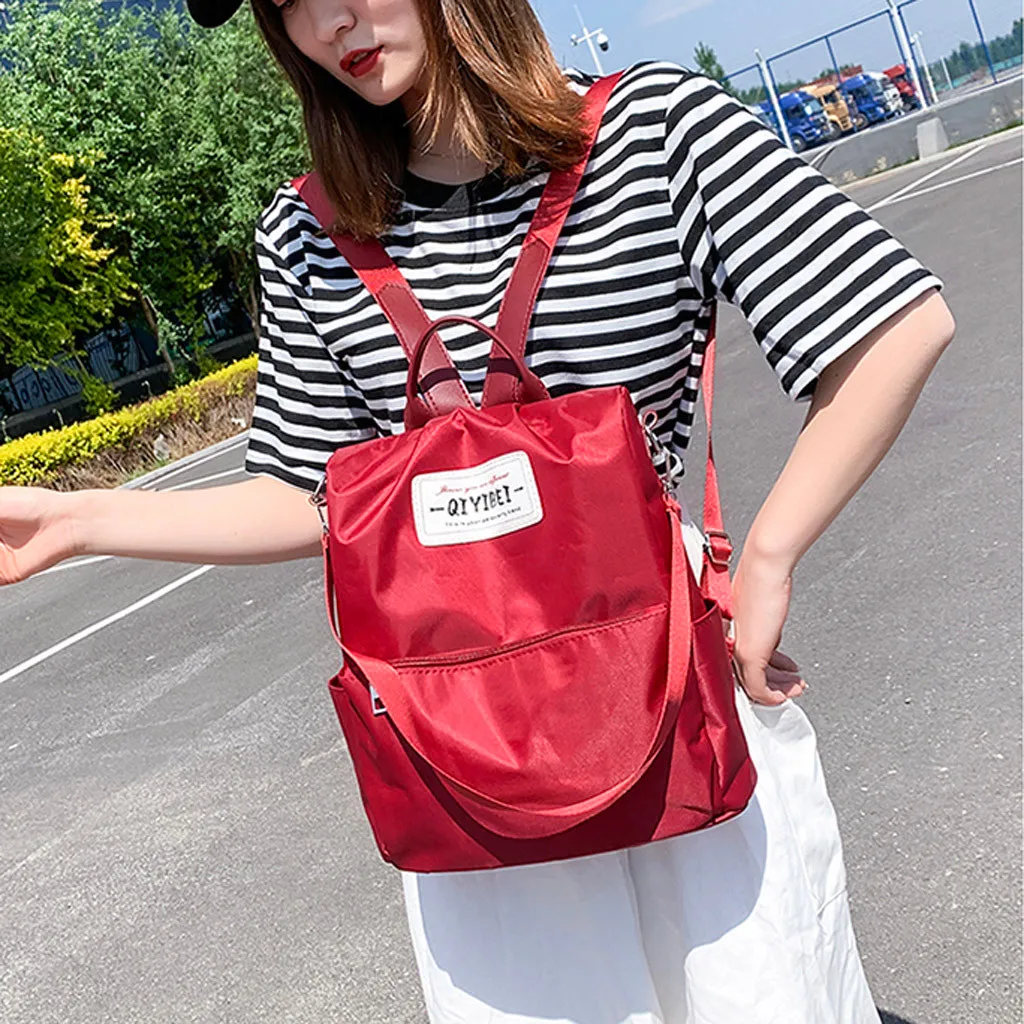 Женский рюкзак из ткани Оксфорд с защитой от кражи|Женские рюкзаки| |