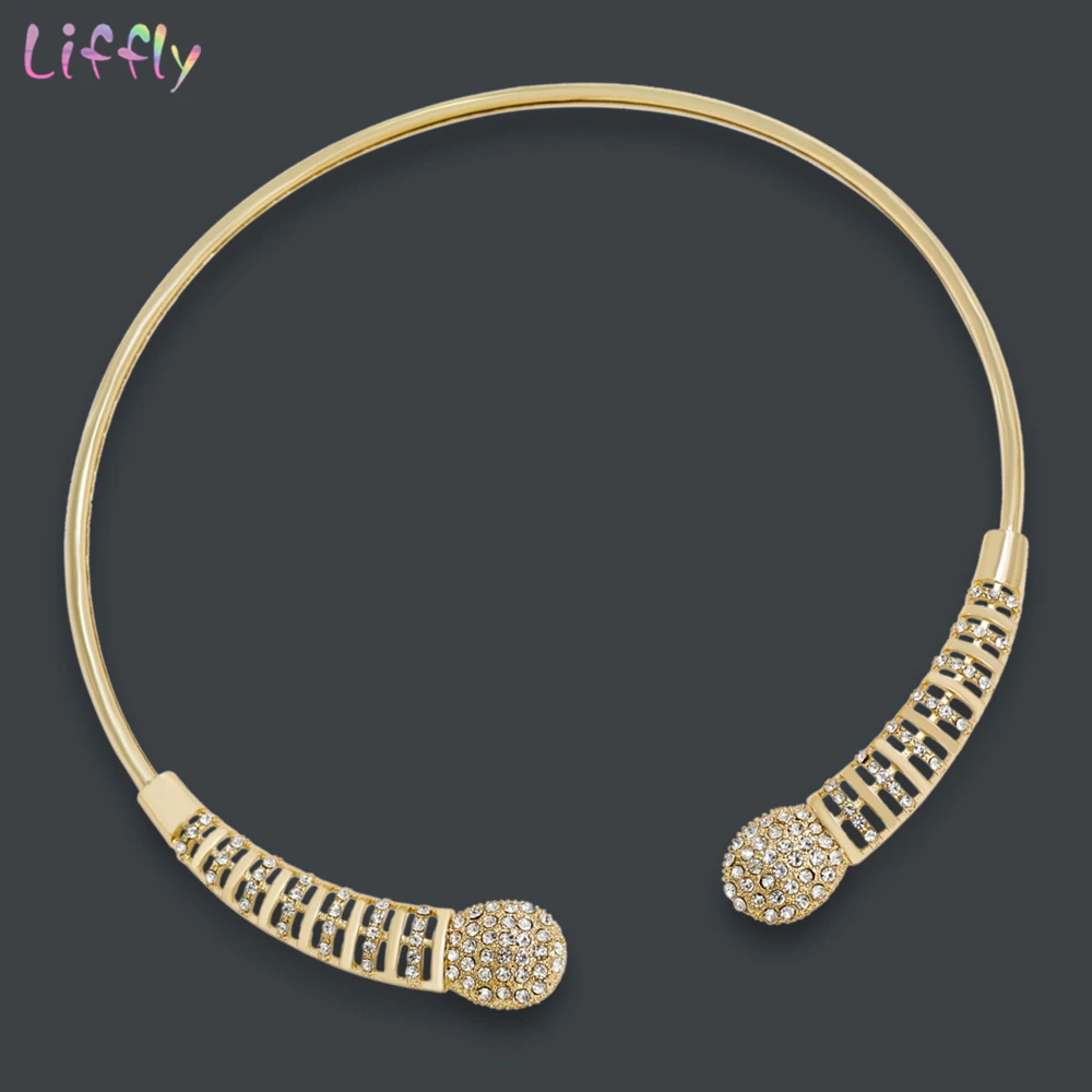 Liffly женские свадебные ювелирные наборы модные африканские Дубаи Золотые