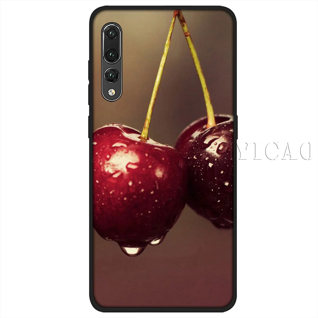 IYICAO Вишневый летний Мягкий силиконовый чехол для телефона Huawei P30 P20 Pro P10 P9 P8 Lite Mini