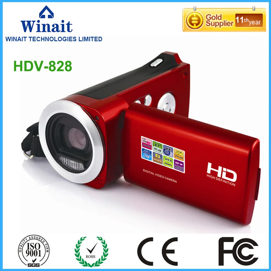 Winait 2017 дешевая HDV 828 Цифровая видеокамера с ПК камерой самосъемка Воспроизведение