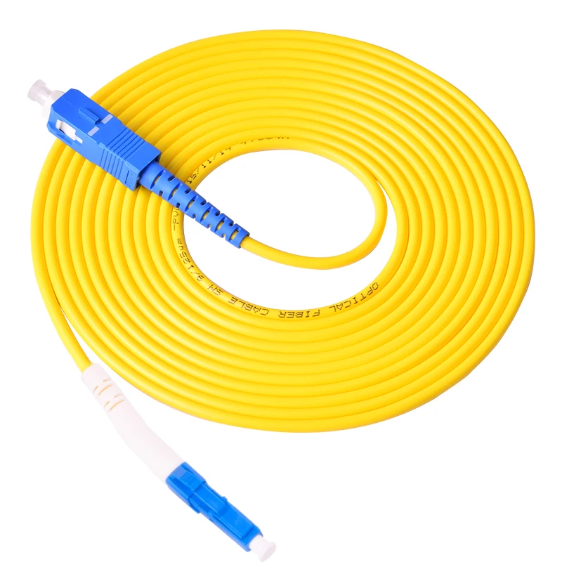10 шт. волоконный оптический патч корд ftth LC/UPC SC/UPC Одномодовый Simplex ПВХ кабель 3 0 мм