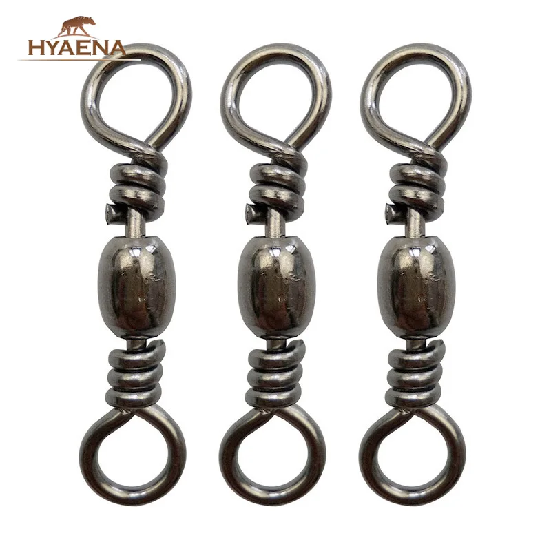 Hyaena 50 шт./лот вертлюг в форме бочонка большого размера с кольцом рыболовная леска