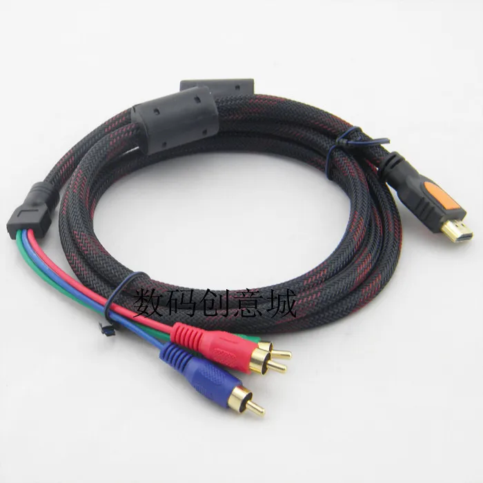 1 5 м HDMI к 3 RCA Видео Аудио AV / Lotus цветной адаптер кабель для HD TV DVD PC TV|adapter cable|converter