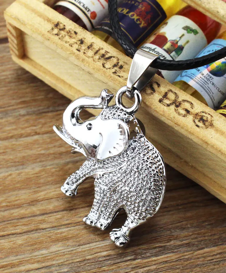 Ожерелье с подвеской в виде слона для мужчин и женщин милая маленькая любимая