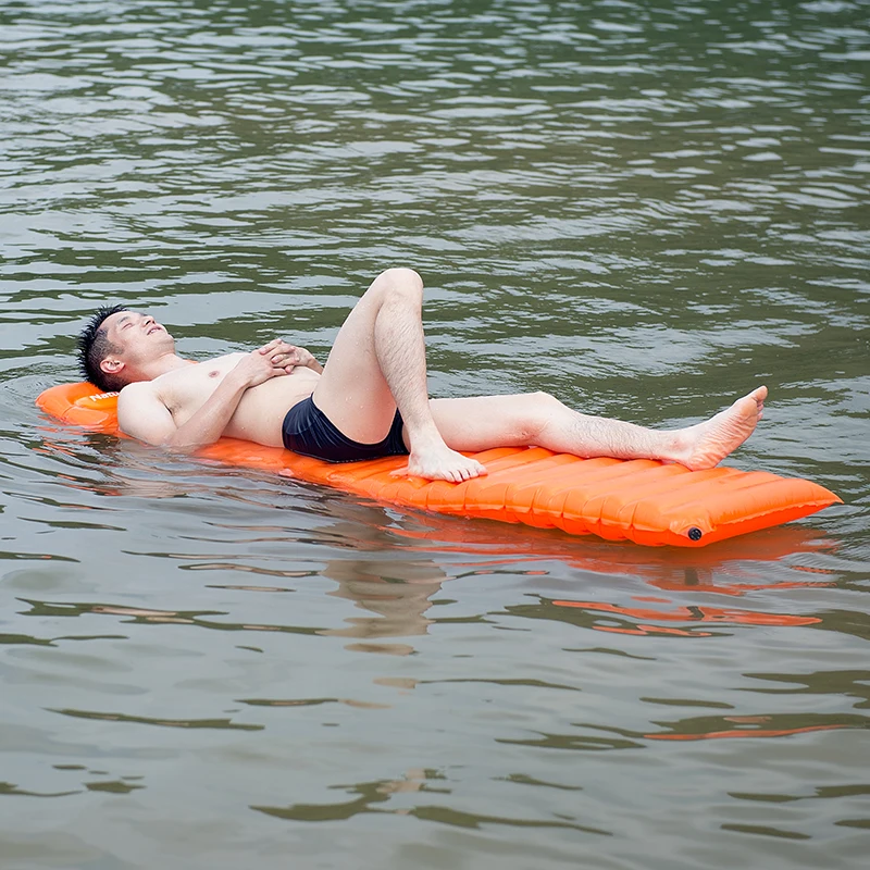 Сверхлегкий надувной матрас NatureHike портативный из ТПУ ручное давление для отдыха