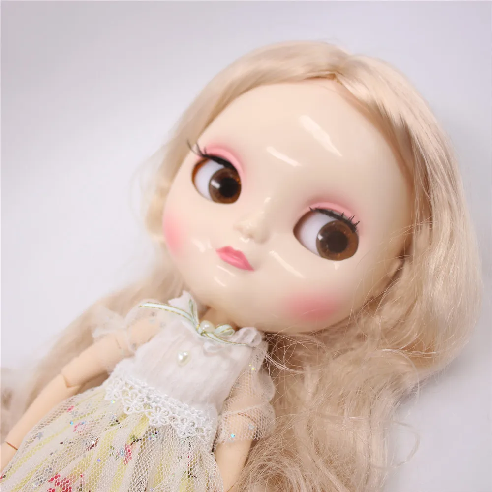 Милая кукла ICY 1/6 с шарнирным телом высотой 30 см желто коричневые длинные кудрявые