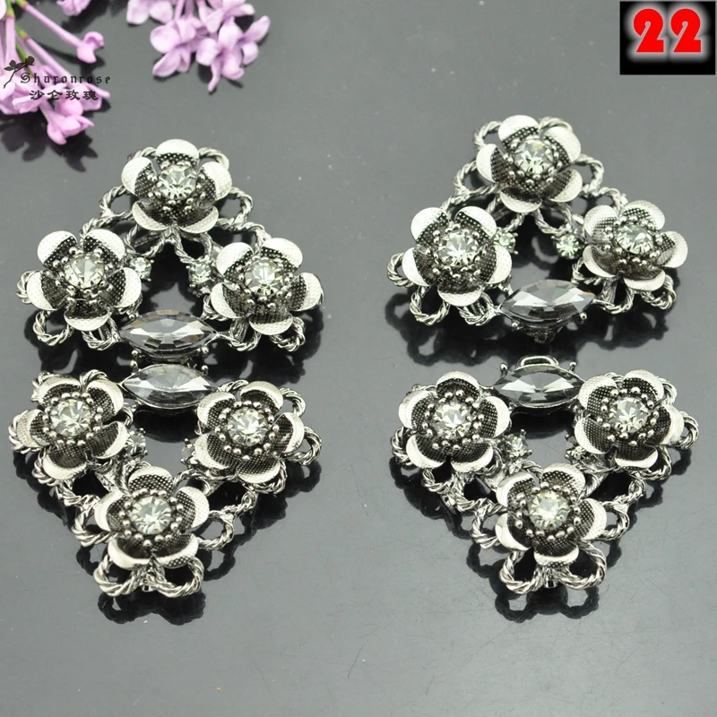 Высокий класс большой горный хрусталь камушек пряжки кнопки для пальто и одежды