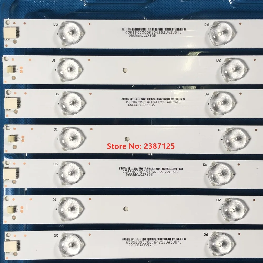 10 шт. Светодиодная лента подсветки для Pana sonic 42 &quotTV SV0420A88 LC420DUE FG A1 TX42AS500 TX42A400B V42FWSD01