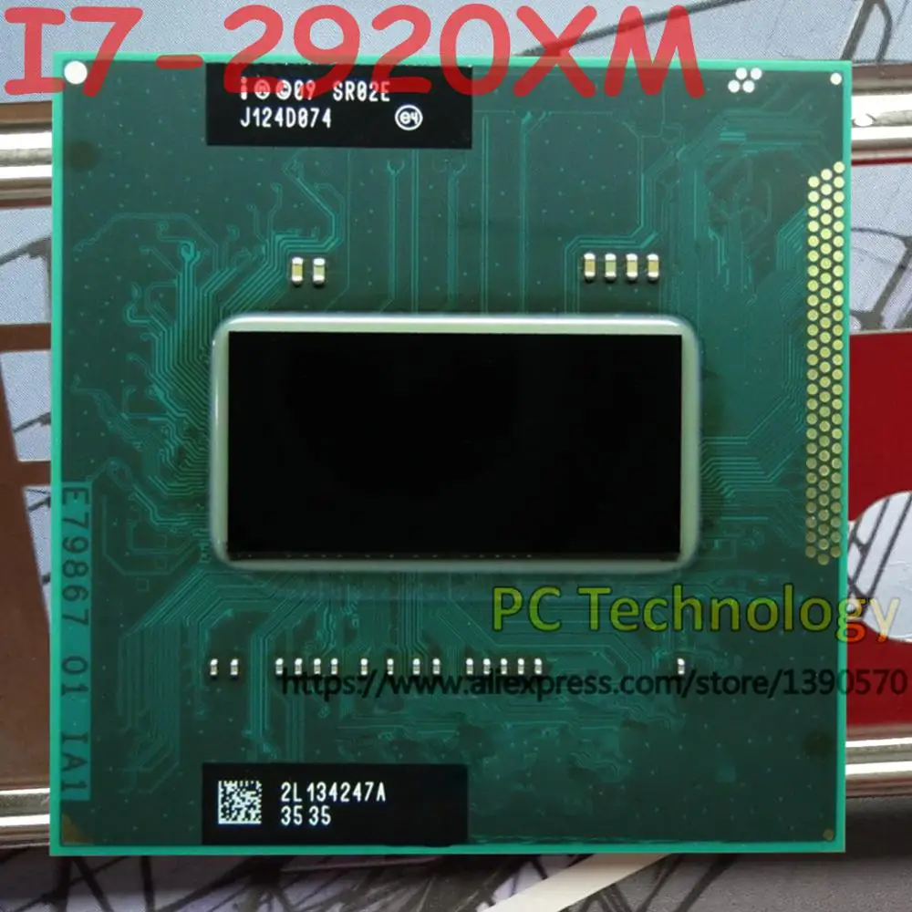 Оригинальный процессор Intel Core SR02E I7 2920XM 2 50 ГГц L3 = 8 м четырехъядерный Бесплатная