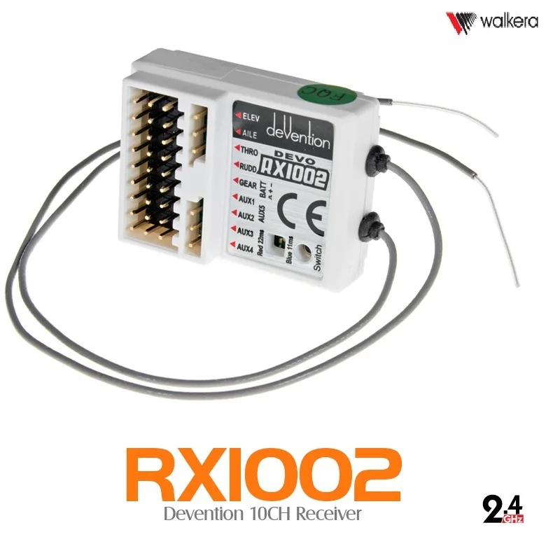 Радиосистема Walkera DEVO 10 передатчик + приемник RX1002 канальный пульт дистанционного