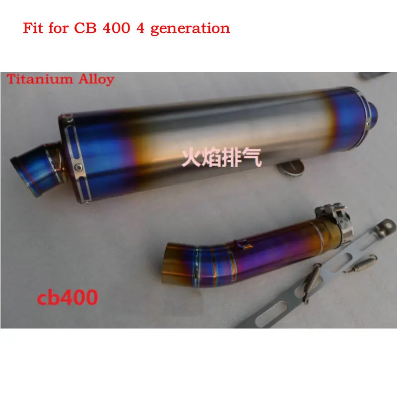 Индивидуальные titanium alloy OVER gp мотоцикл выхлопной трубы для honda CB400 CB 400 cb400 дб убийца