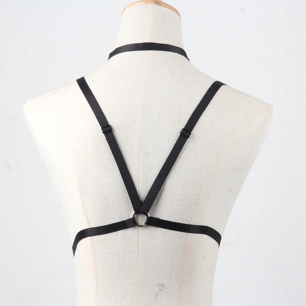 New fashion pastel goth O ring strap bust garter belt punk wear women suit sexy lingerie female dress set bondage retail | Женская