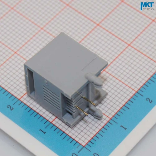 10 шт. серый образец 6P2C RJ11 гнездо для монтажа на печатную плату Модульный