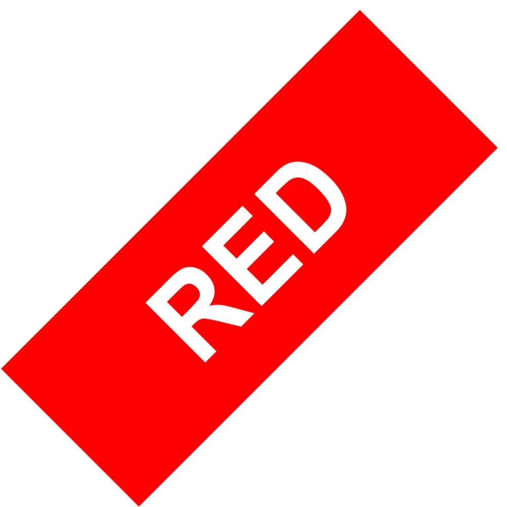 White on Red Fimax 1 шт. 18443 18431 18434 18444 совместимый с Dymo Rhino IND виниловая наклейка 18432 1805430 1805431 для Dymo носорог 4200,5000, 5200 - Цвет: White on Red