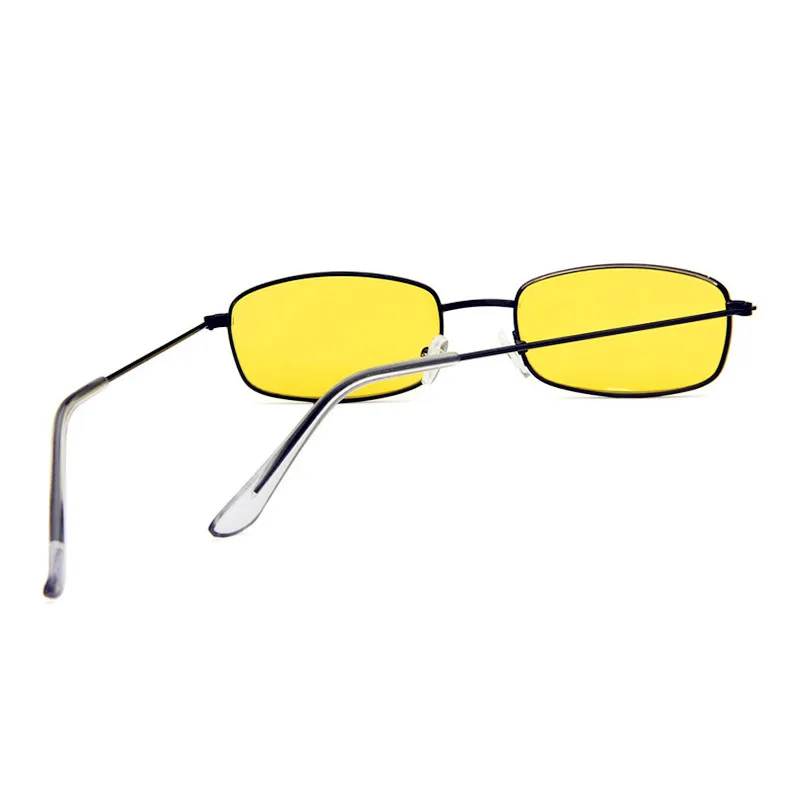 Занавес Lunette Soleil Homme корейская мода металлические маленькие квадратные солнцезащитные очки дикие морские