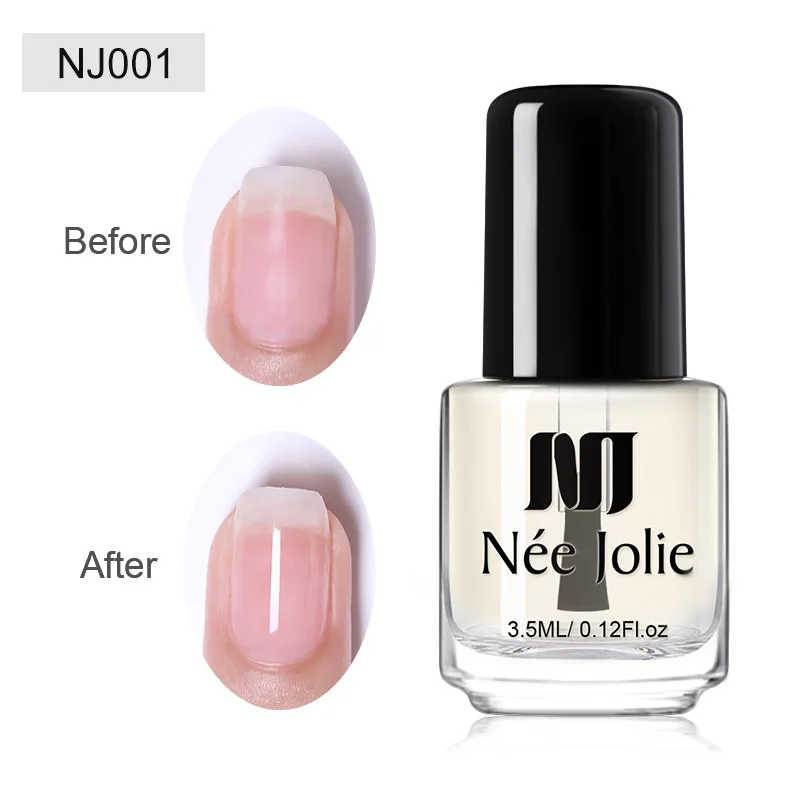 Base top oil-01 NEE JOLIE 3.5ml Candy Nude Color Nail Polish Fast Dry Semi-transparent Jelly Effect Environmental Nail Varnish - Цвет: Base top oil-01