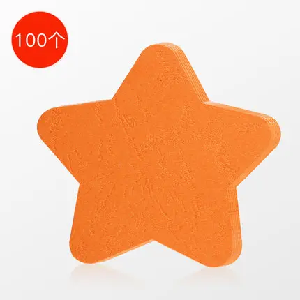 Orange Star 100 шт./упак. «любящее сердце» в форме корейский принт мульташной Минни желая исследование открытка поздравительные открытки для записок - Цвет: Orange Star