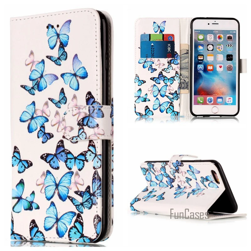 Чехол для Apple iPhone 7 Plus 6 S 6 6 плюс 7 Plus кожа Чехлы-бумажники capinhas Para ETUI COQUE fundas Carcasa Капа Мрамор