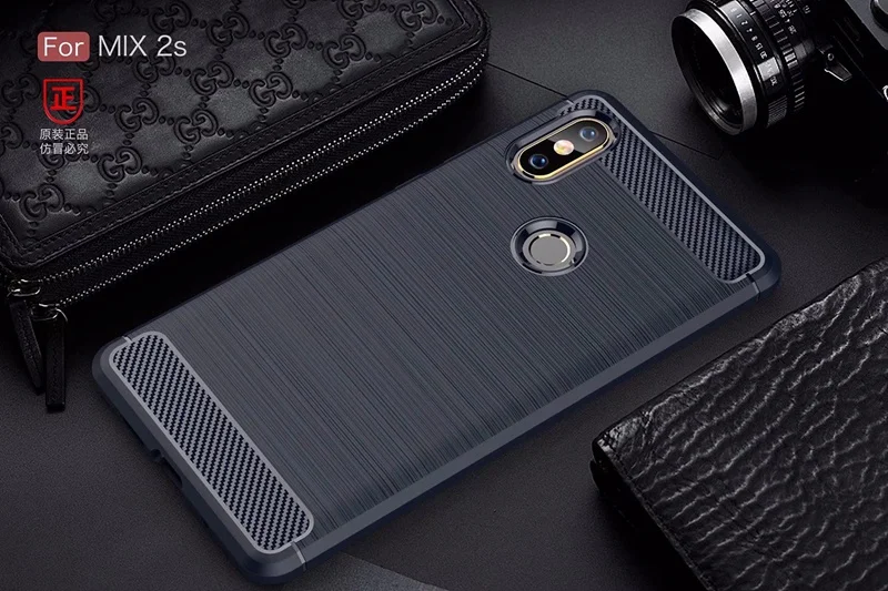 Для Xiaomi mi x 2 S Чехол s случаях из углеродного волокна Мягкий силиконовый чехол для