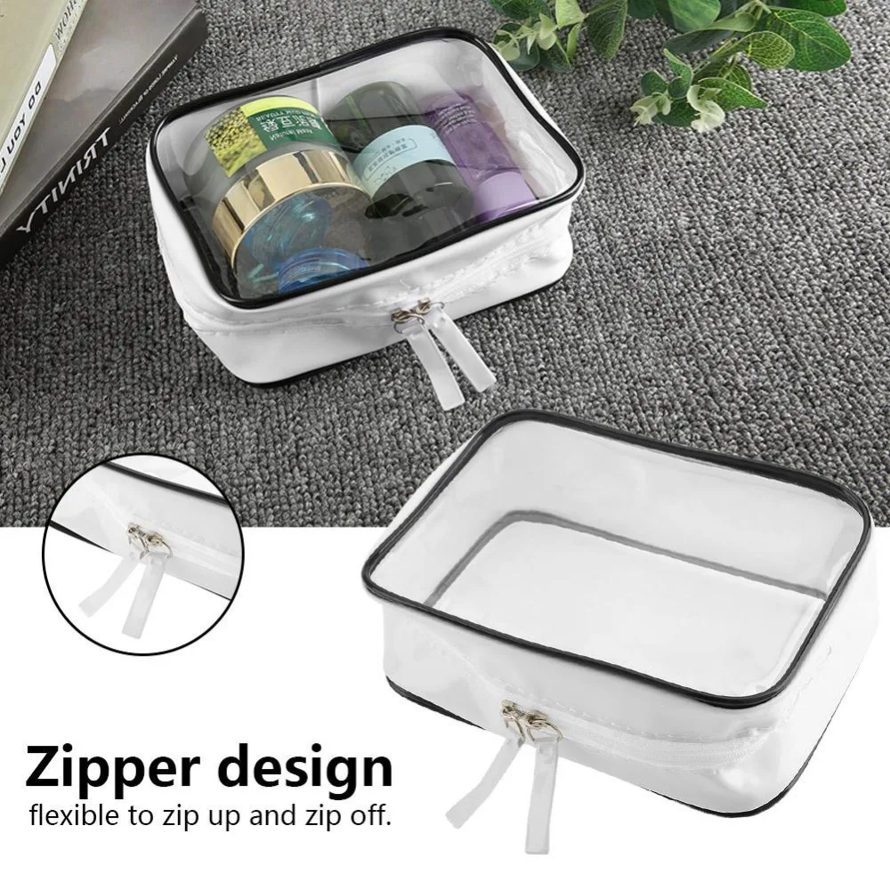 Дорожная косметичка, косметичка для макияжа, держатель для кистей, прозрачная сумка из ПВХ, органайзер для путешествий, Чехол Для Хранения Туалетных принадлежностей, аксессуары