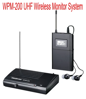 Новая беспроводная система контроля Takstar WPM 200 UHF стерео беспроводные наушники