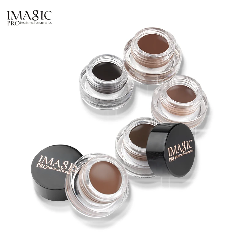 IMAGIC Новые поступления Professional Гель для бровей 6 цветов Высокая тени для бровей Макияж Бровей коричневый гель для бровей с бровей кисти инструменты