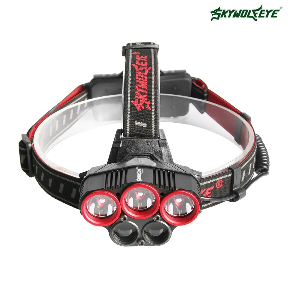 SKYWOLFEYE T6 XPE светодиодный налобный фонарь 1500Lm перезаряжаемый масштабируемый