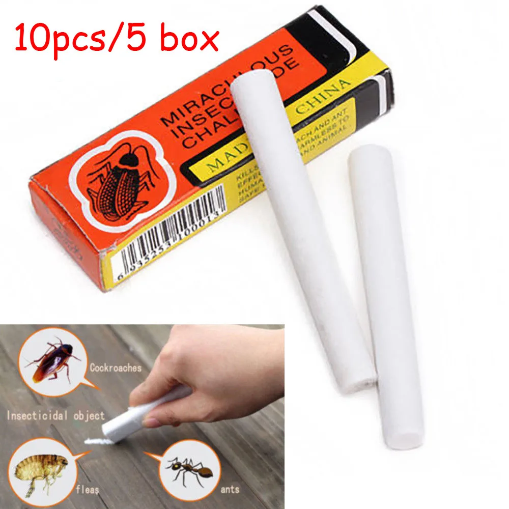 

10pcs Magic Insect Pen Chalk Tool Kill Cockroach Roaches Ant Lice Flea Bugs #W