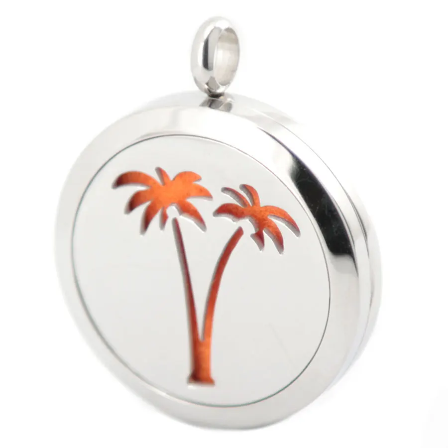 Серебряные украшения 30 мм кокосовое дерево ароматерапия эфирные масла подвеска