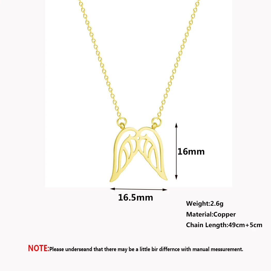 Золотое ожерелье с крыльями ангела женская подвеска желтым золотым крылом