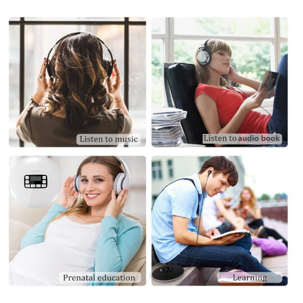 Портативный cd плеер персональный воспроизведение CD и MP3 дисков хорошо подходит