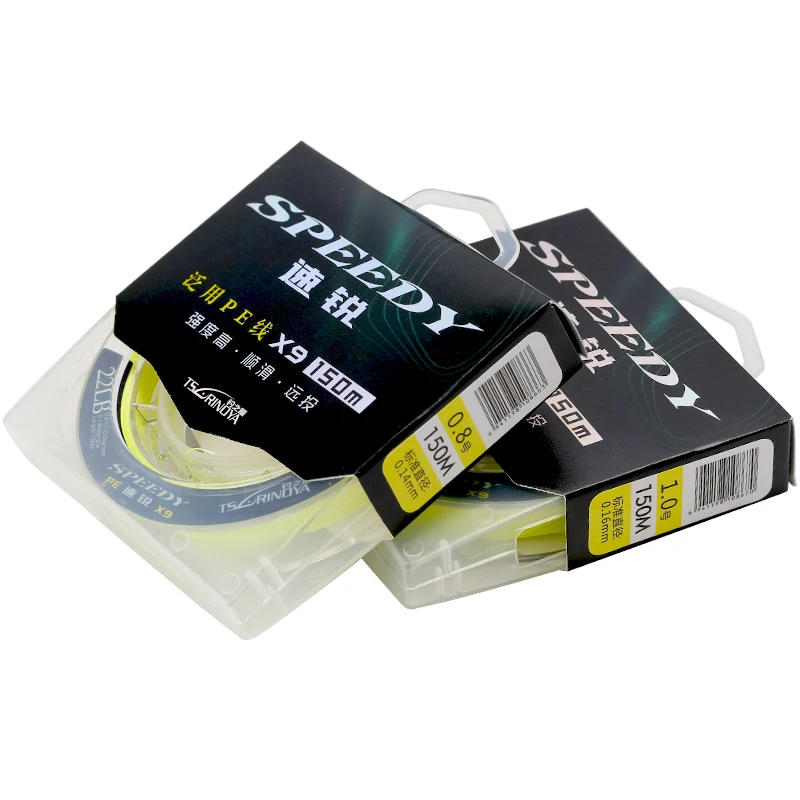 TSURINOYA SPEEDY 150 м 9 плетеная леска улучшенная PE 16 42LB прочная многоразовая рыболовная