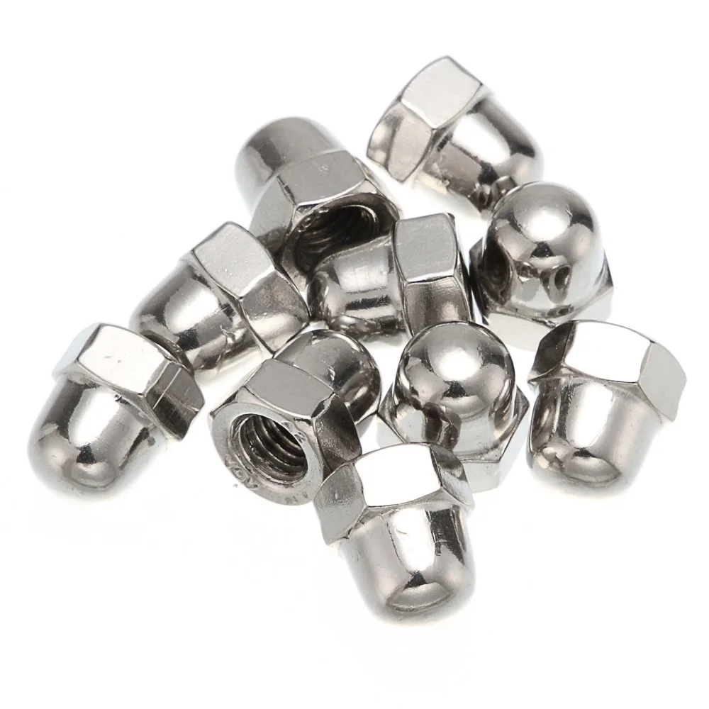 M5 * 10H M6 12H M8 15H M10 18H M12 22H M14 25H желузная гайка из нержавеющей стали 304 желудь колпачок