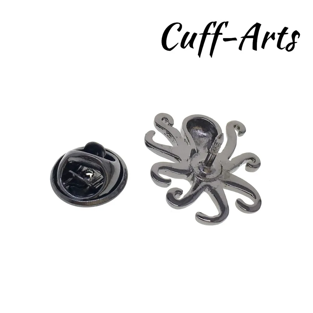Нагрудный Знак Брошь для мужчин животное отворот значок Осьминог брошь от Cuffarts